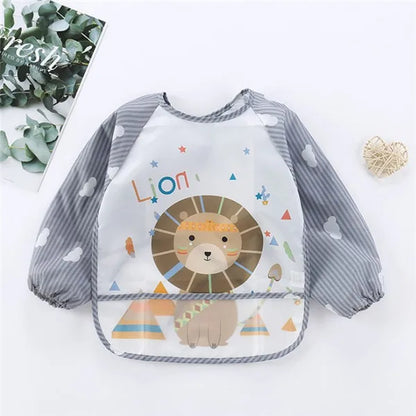 Blouse imperméable à manches longues pour l'allaitement et les activités artistiques de bébé (1-3 ans)