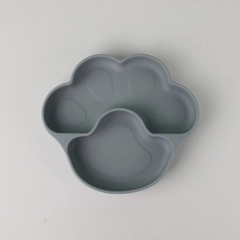 Ensemble repas pour bébé – Assiette en silicone et bol à ventouse pour tout-petits