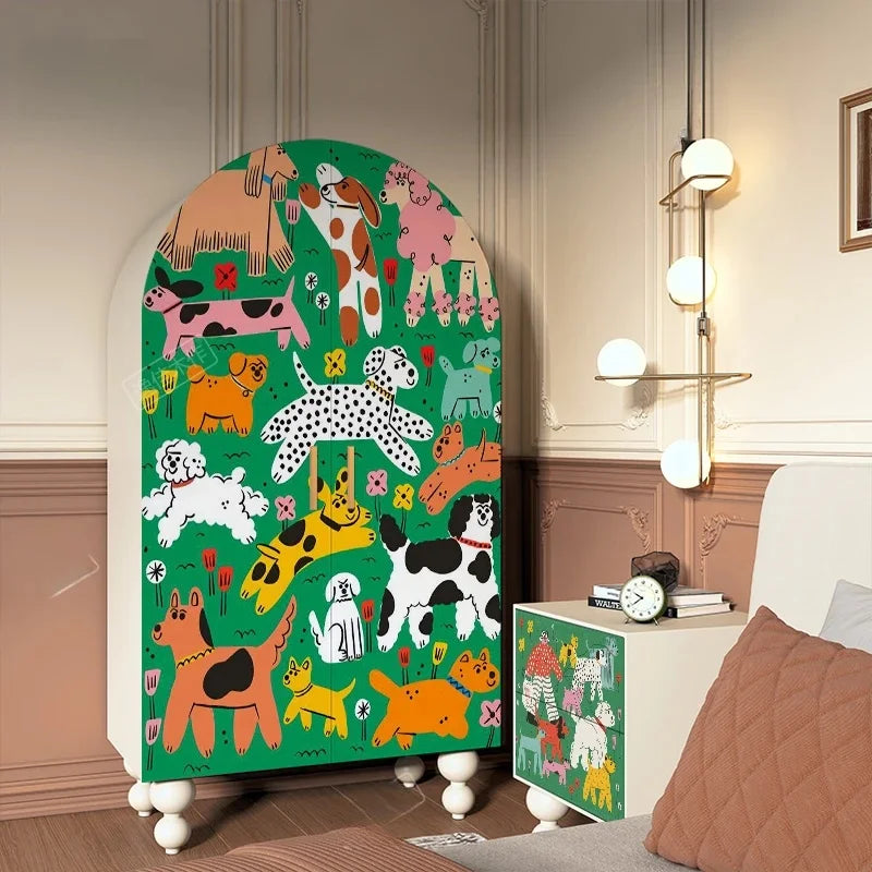 Armoire en bois de taille moyenne – Organisateur de placard portable pour enfants