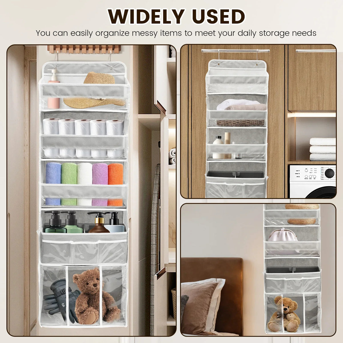 Over-Door Hanging Organizer – Multi-Pocket Storage for Toys & Baby Essentials