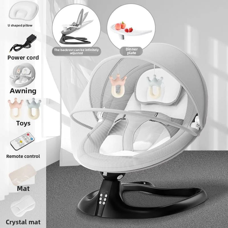Electric Baby Swing – Soothing Cradle for Newborns