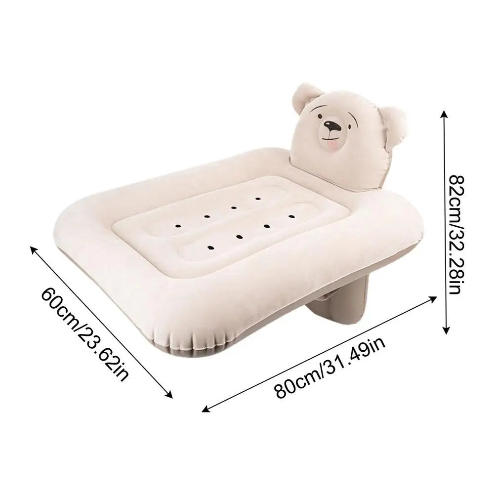 Lit de voyage gonflable pour tout-petits – Matelas de couchage portable pour voiture et avion
