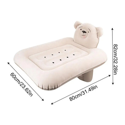 Lit de voyage gonflable pour tout-petits – Matelas de couchage portable pour voiture et avion