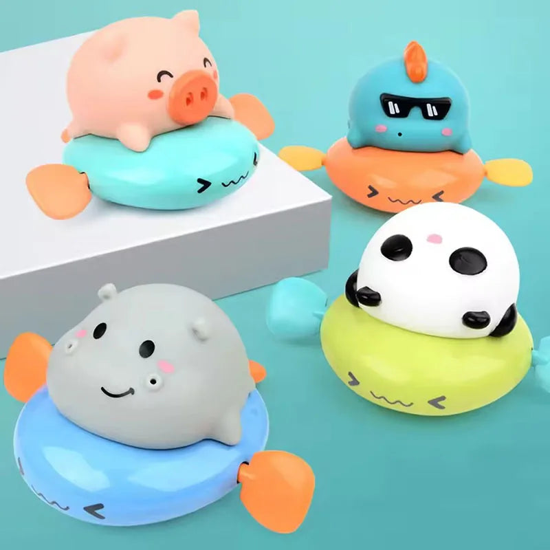 Jouet de bain mignon en forme de cochon à tirer – Piscine et baignoire pour bébé