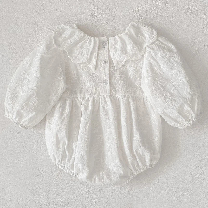 Long Sleeve Cotton Jumpsuit for Baby Girls