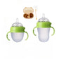 Silicone Nano Baby Bottle – 150/250ml, Handle, Anti-Choking, for 0–9 Months