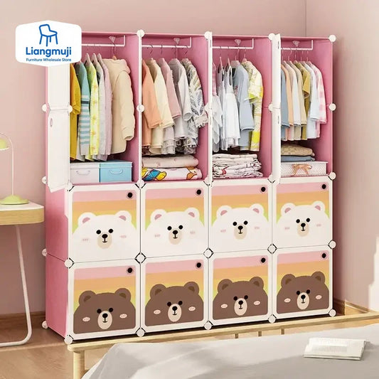 Foldable Kids Wardrobe – Fully Enclosed Cube Storage
