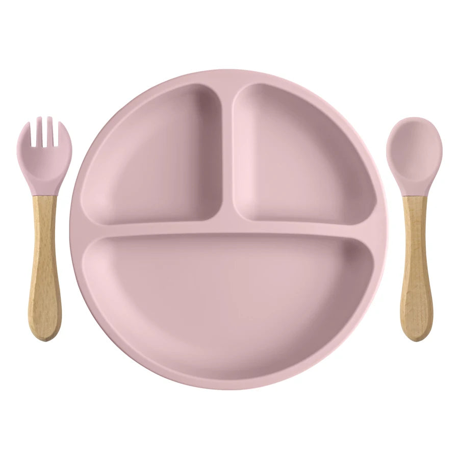 Children’s Silicone Tableware – BPA-Free Plate & Cutlery Set