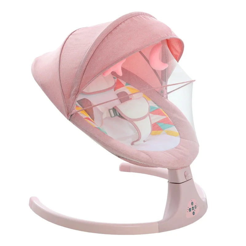 Berceau électrique Baby Shining – Balancelle Calm avec ceinture et Bluetooth