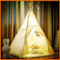 Tipi pour enfants de 1,6 m – Maison de princesse portable d'intérieur