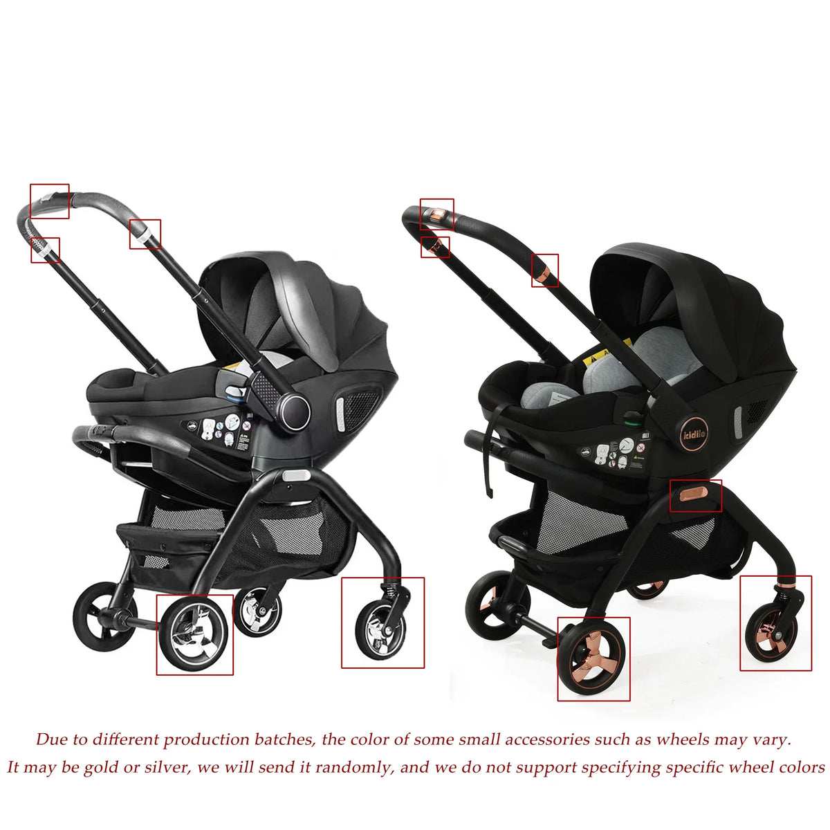 Poussette de sécurité 3 en 1 pour bébés de 0 à 2 ans