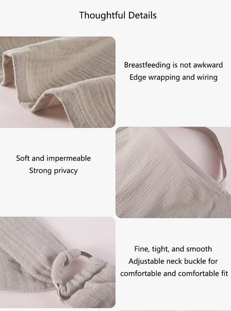 Couverture d'allaitement pour maman – Accessoire en coton doux pour préserver l'intimité et la poussette