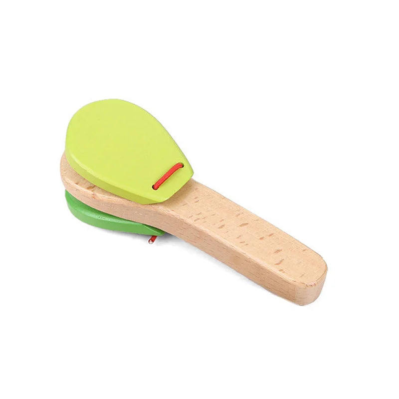 4PCS Wooden Castanets – Rhythm Fun for Kids!