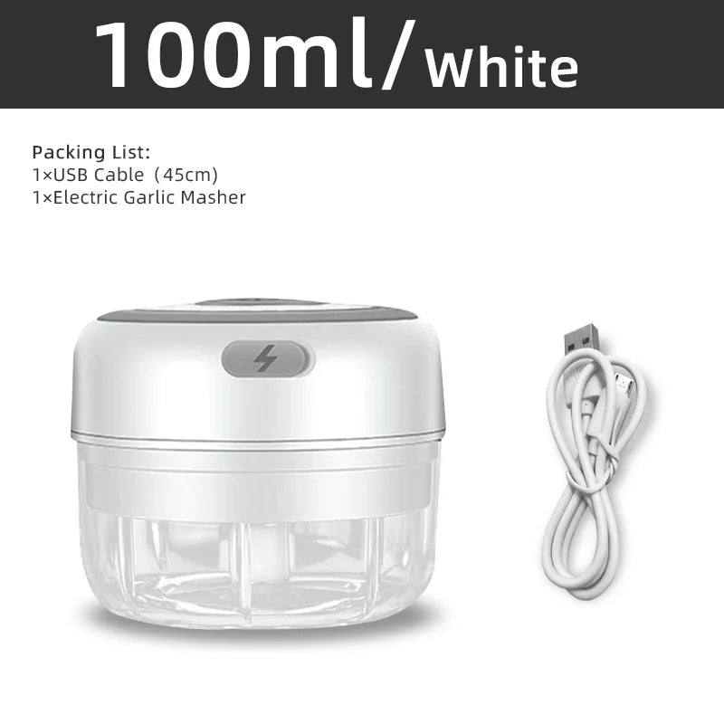 Portable Electric Baby Food Chopper – Wireless USB Mixer for Veggies & Ginger