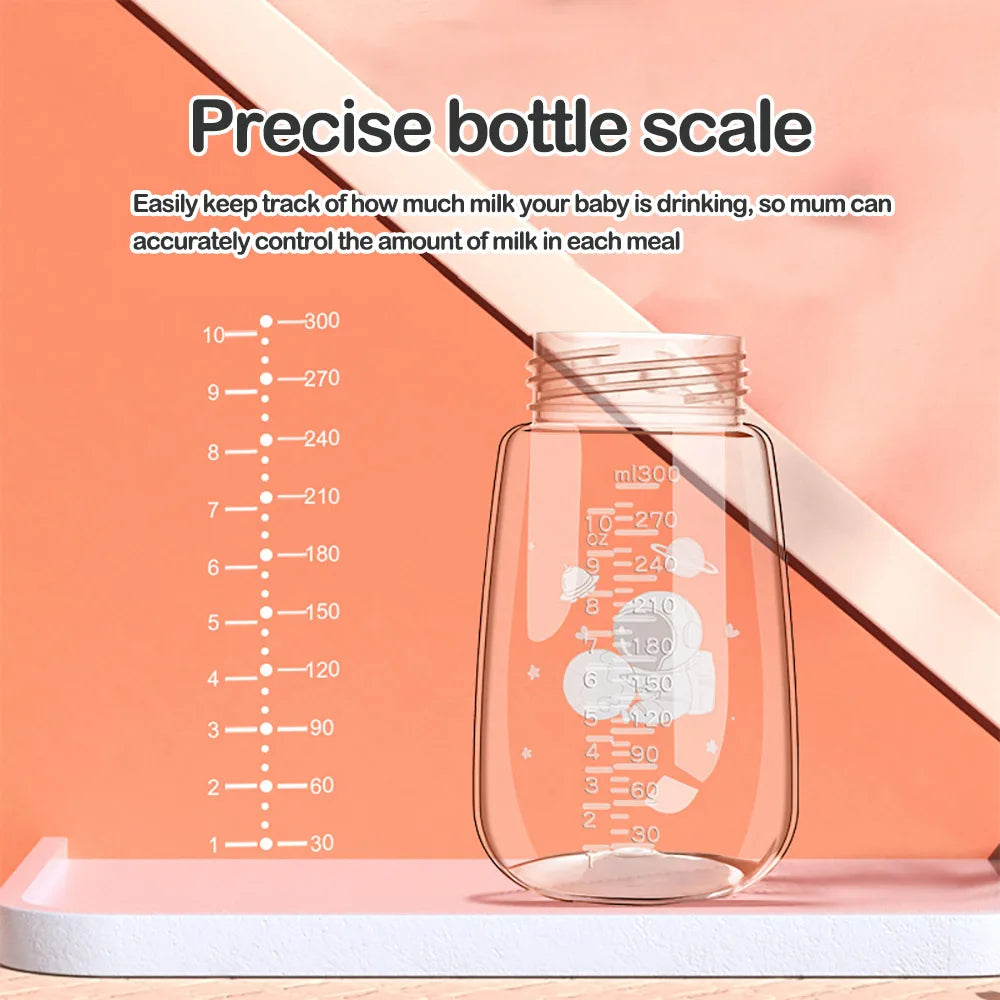 Cartoon Baby Feeding Bottle – 180ml/300ml, Safe & Durable