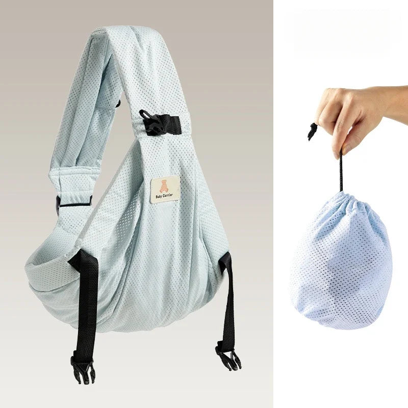 Porte-bébé portable avec assise de hanche pour nouveau-né et écharpe de portage
