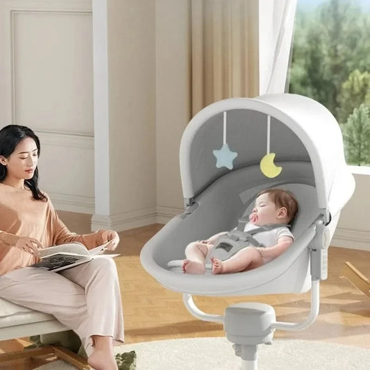 Multifunction Baby Bed – Electric Rocker & Basket
