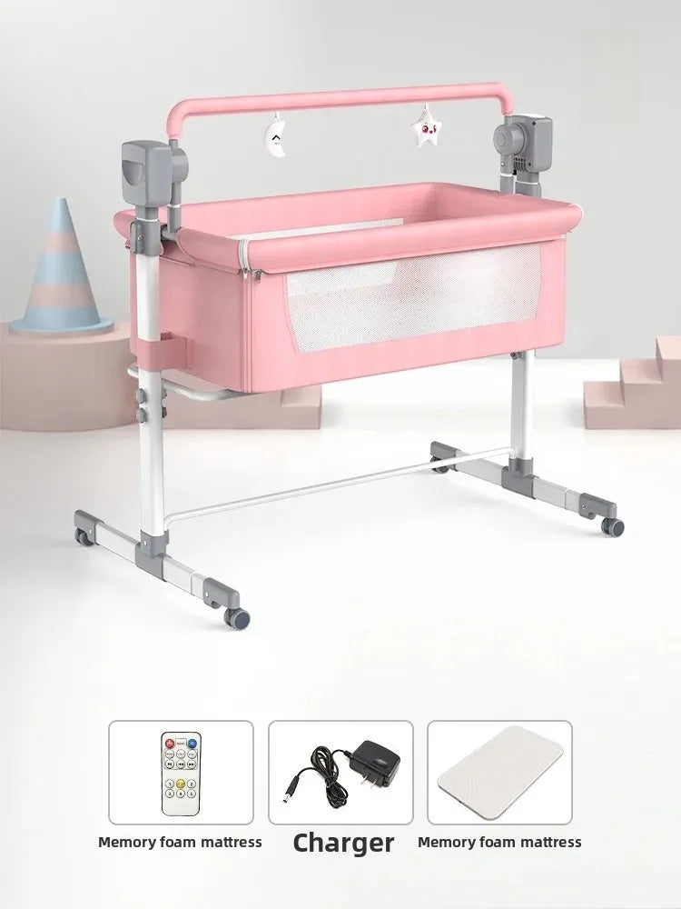 Balancelle électrique pour bébé – Berceau pliable intelligent et apaisant