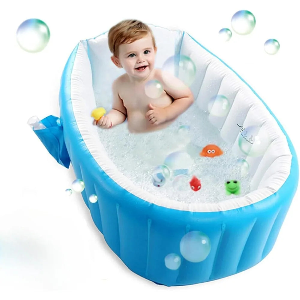 Portable Baby Bathtub – Inflatable, Foldable & Fun