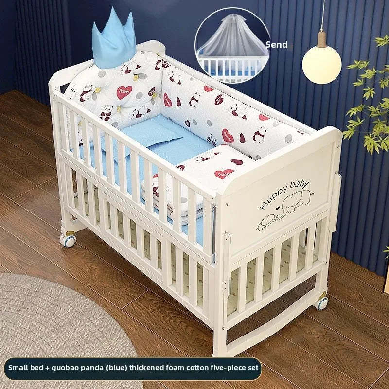 Convertible Baby Crib – Luxury Nest Bed with Mobility