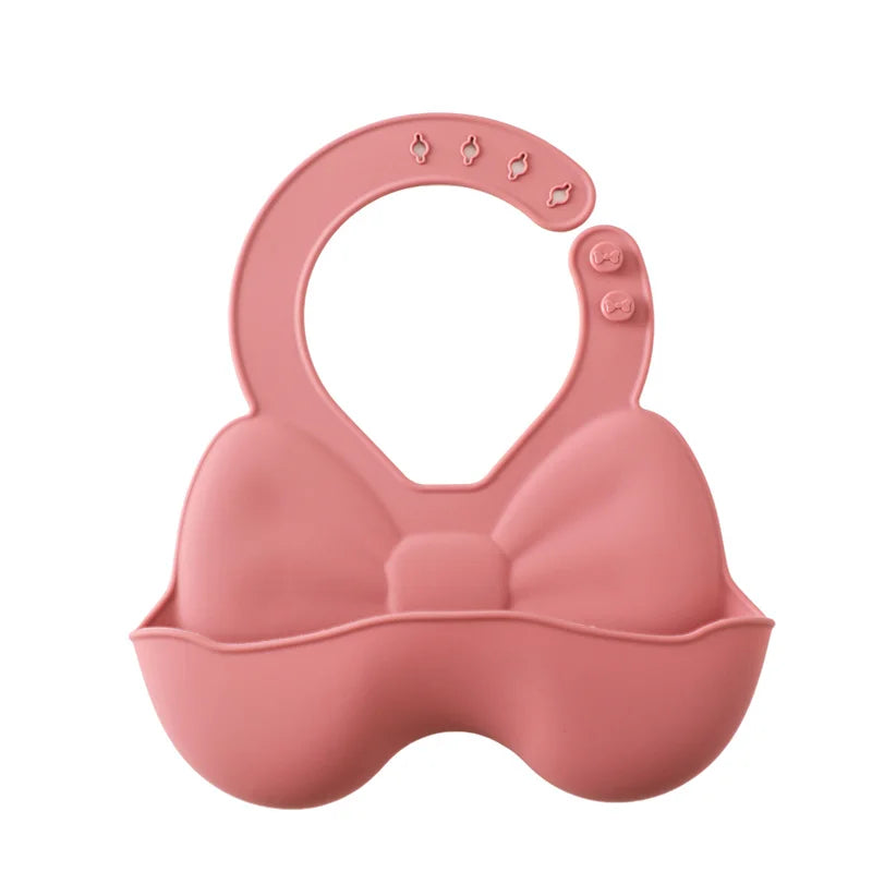 Bavoir d'allaitement en silicone ajustable et mignon