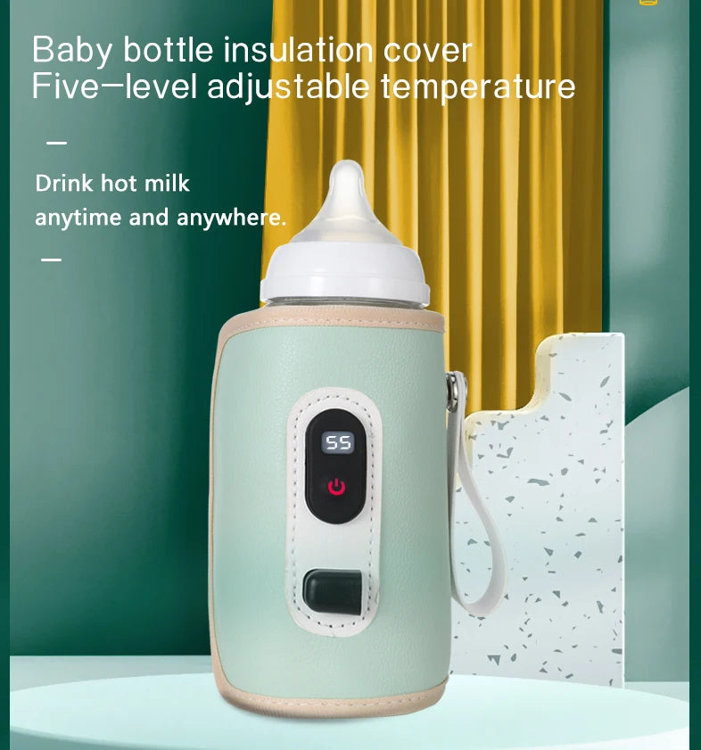 Portable Baby Milk Warmer | USB Digital Bottle Heater for Traveling