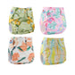 Couches lavables Babyland – Lot de 4, imperméables et écologiques pour peaux sensibles