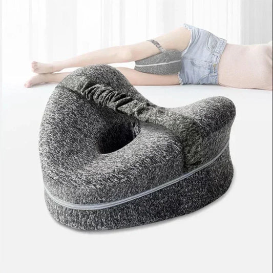 Memory Foam Heart-Shaped Leg Pillow – Pregnancy & Side Sleeper Support for Back, Hip & Sciatica