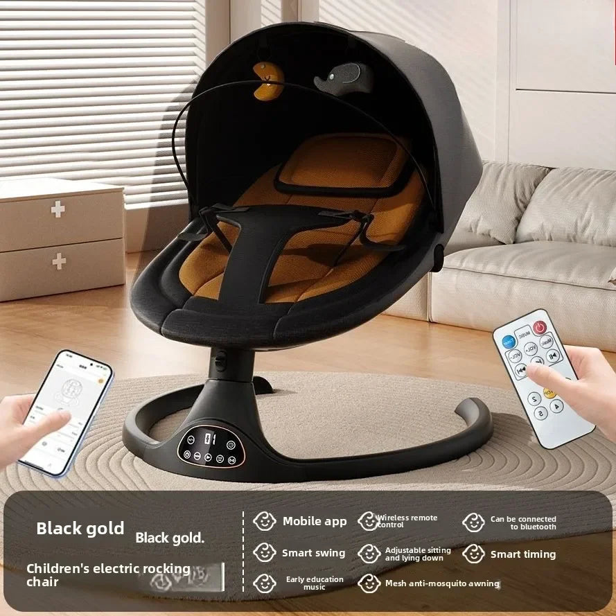 Balancelle électrique pour bébé – Berceau musical et endormisseur