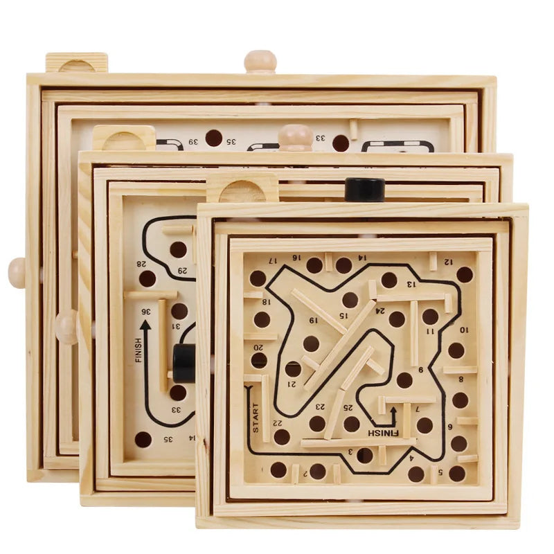 Labyrinthe de billes en bois – Un jeu amusant pour se creuser les méninges !