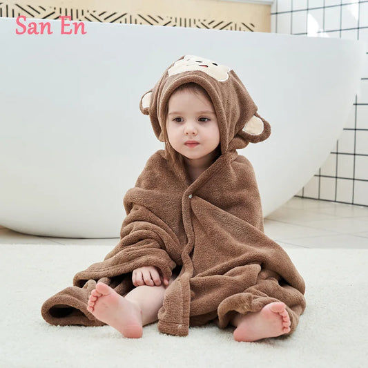 Infant Bath & Sleep Blanket – Warm Hooded Towel for Boys & Girls