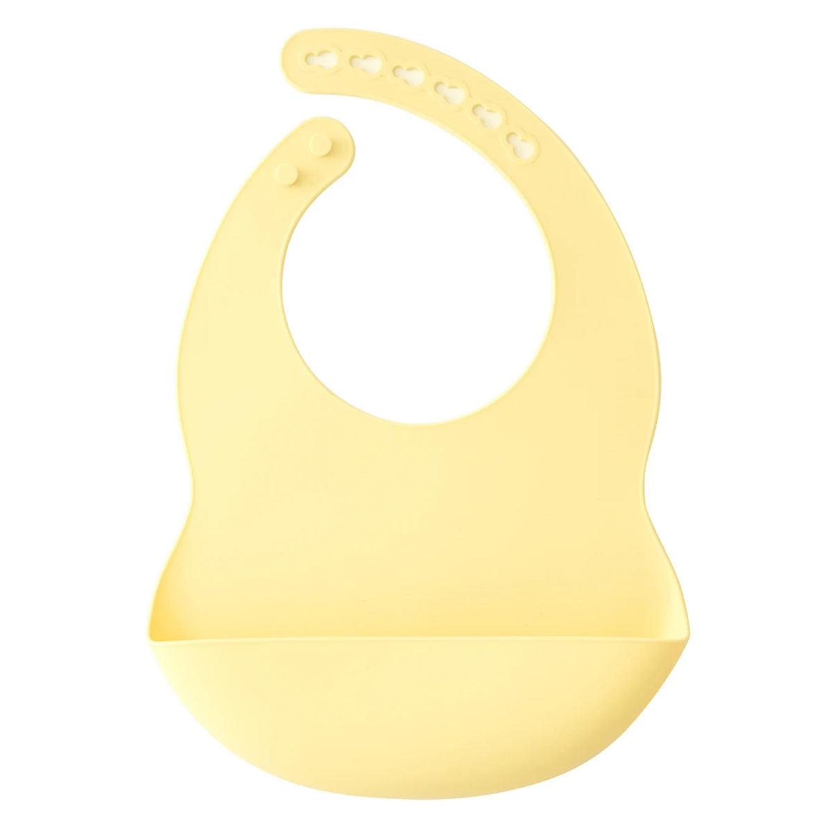 Adjustable Silicone Waterproof Baby Feeding Bib (BPA-Free)