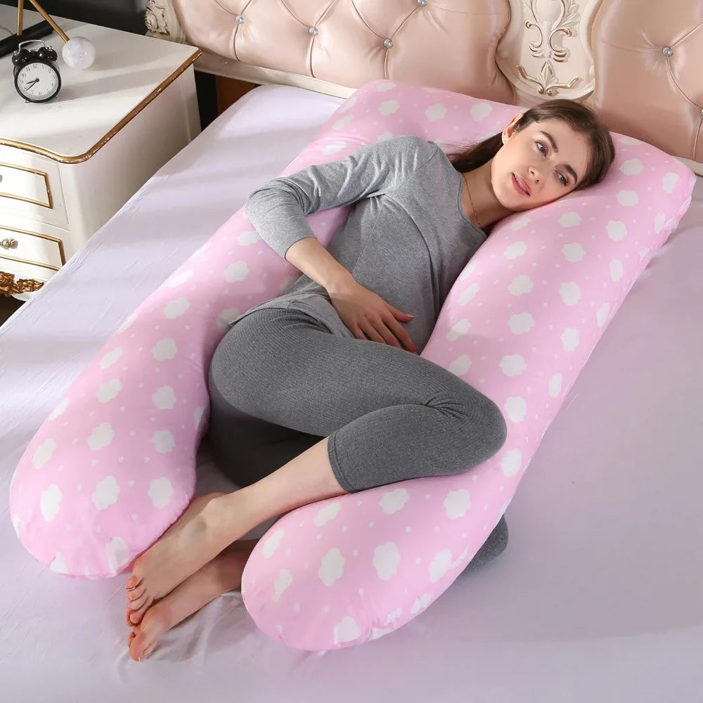 “U-Shaped Pregnancy Pillow – Maternity Waist Support Cushion