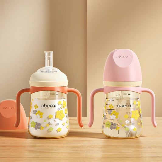 Baby Water Cup | Oberni Straw Bottle for 6 Months–4 Years Old