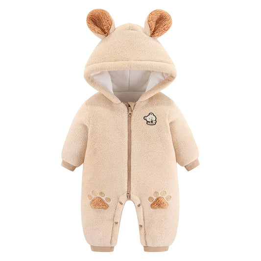 Warm Fleece & Cotton Jumpsuit for Kids