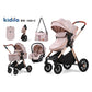 Poussette légère Kidilo H2D C 3 en 1, poussette bébé à quatre roues de bonne qualité