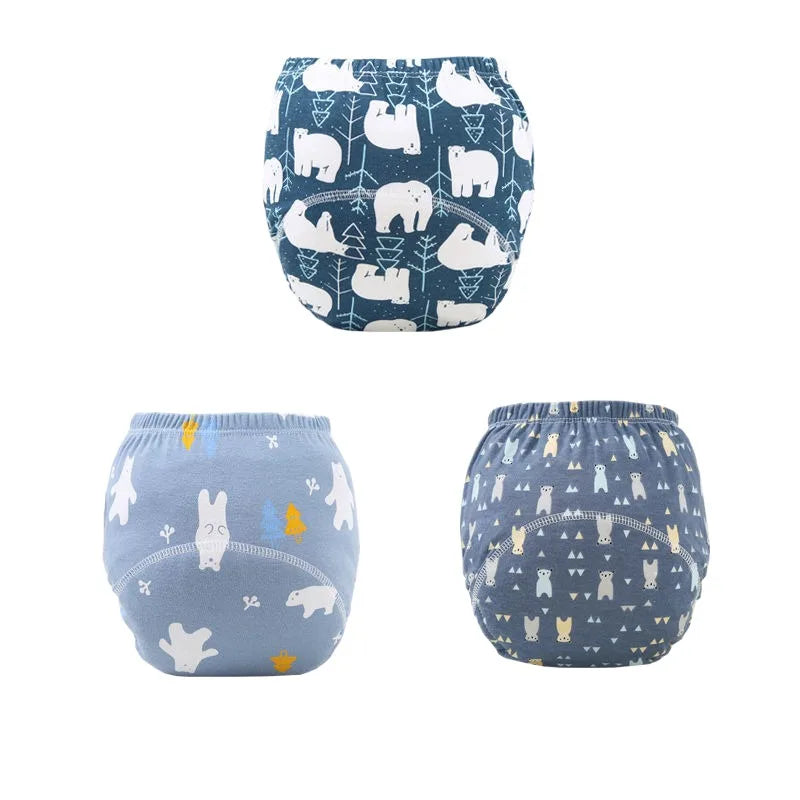 Culottes d'apprentissage imperméables et réutilisables pour bébé