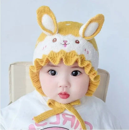 Cute Rabbit Ear Knit Baby Hat Winter Warm Beanie