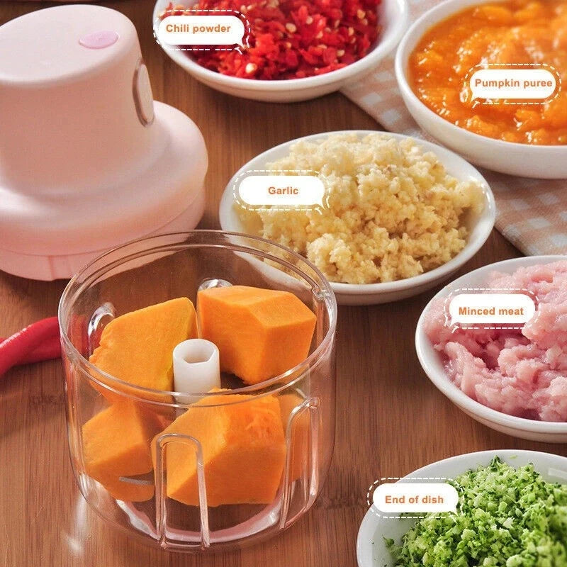 Sturdy Electric Garlic Chopper – Baby Food & Kitchen Crusher