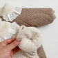 Grenouillère à col en dentelle douce – Tenue d'hiver chaude pour bébé