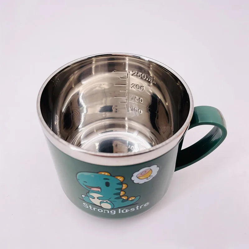 250ML Baby Stainless Steel Straw Cup – Leakproof & Anti-Hot