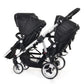 Foldable Twin High-View Stroller – Sit or Lie Down, Double Multifunction