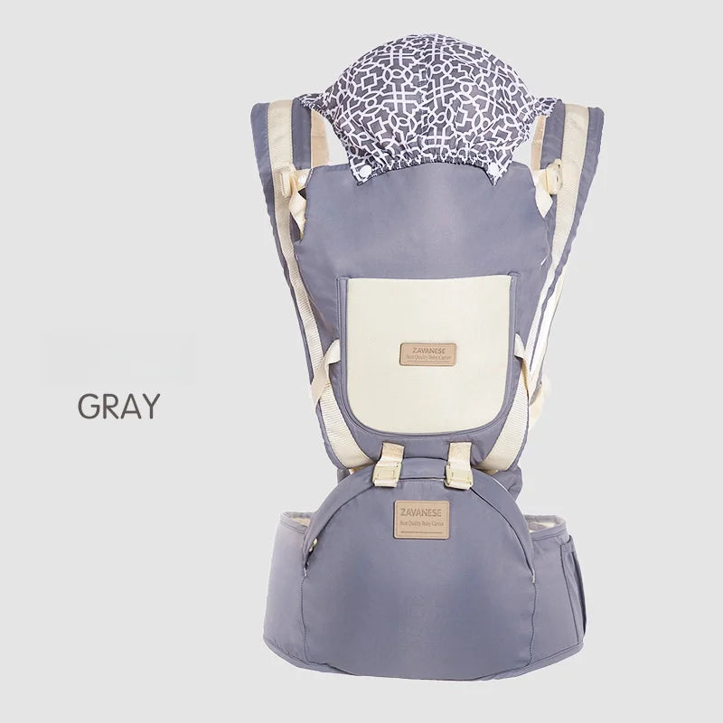 4-in-1 Ergonomic Baby Carrier with Waist Stool & Sling