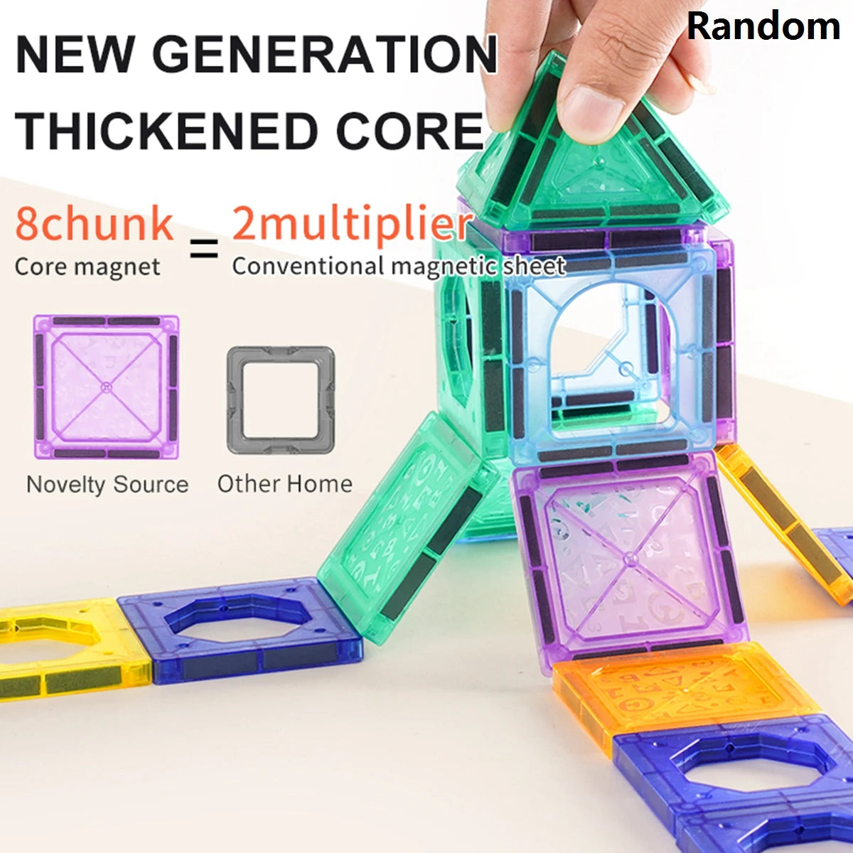 Magnetic Building Tiles – Creative STEM Toy for Kids Ages 3–8