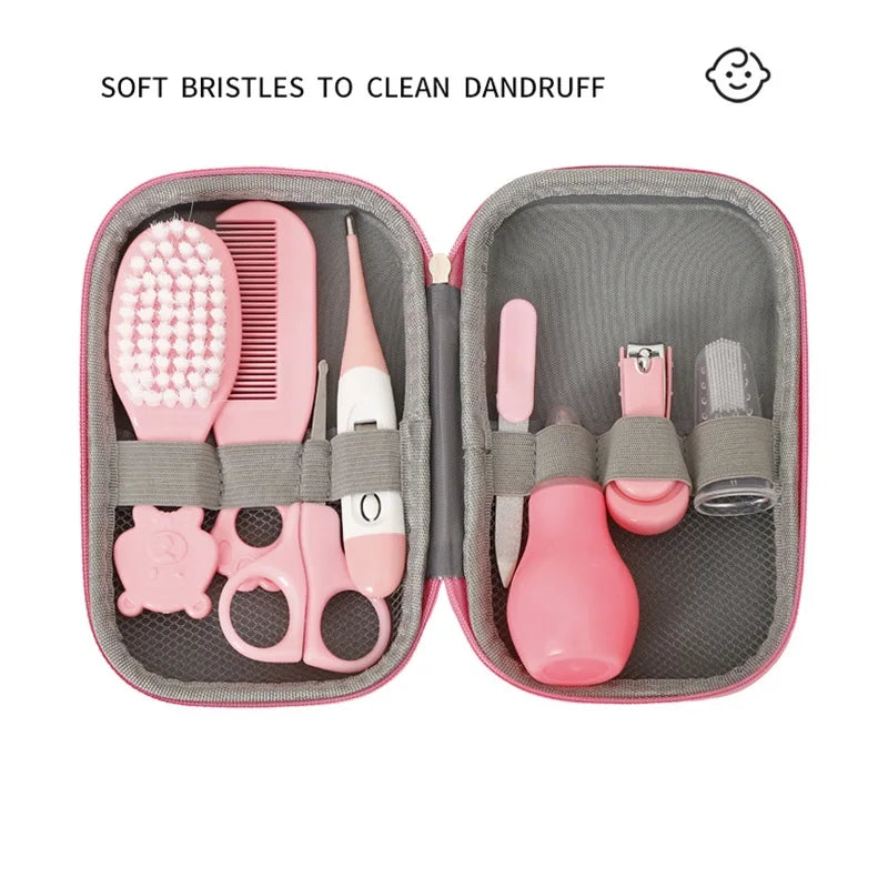 Kit de soins pour bébé 8 pièces – Toilettage, ongles, cheveux et produits essentiels