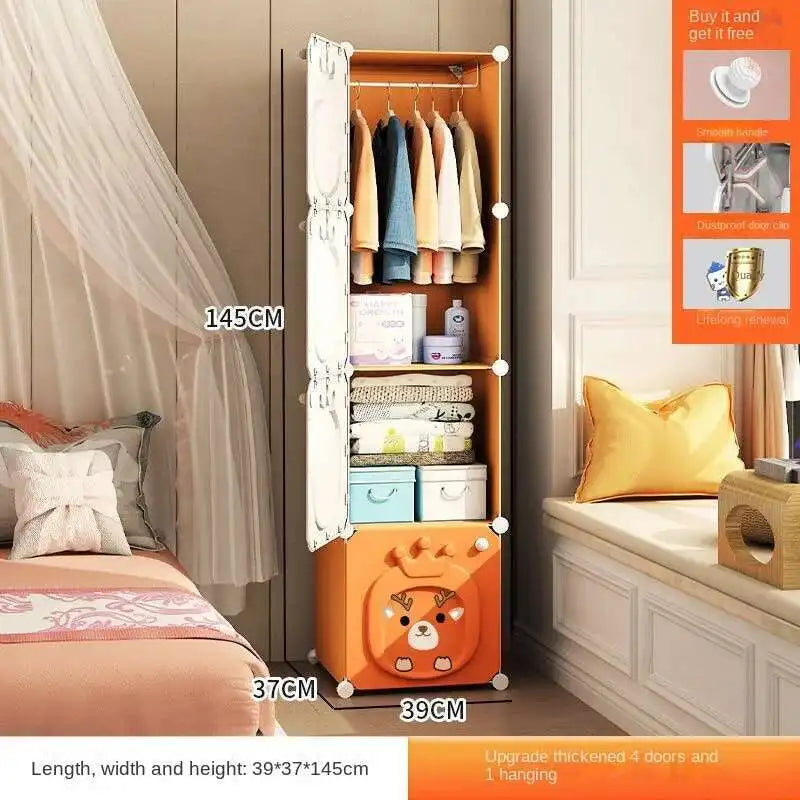 Armoire pliante – Placard bébé en plastique et rangement cubique