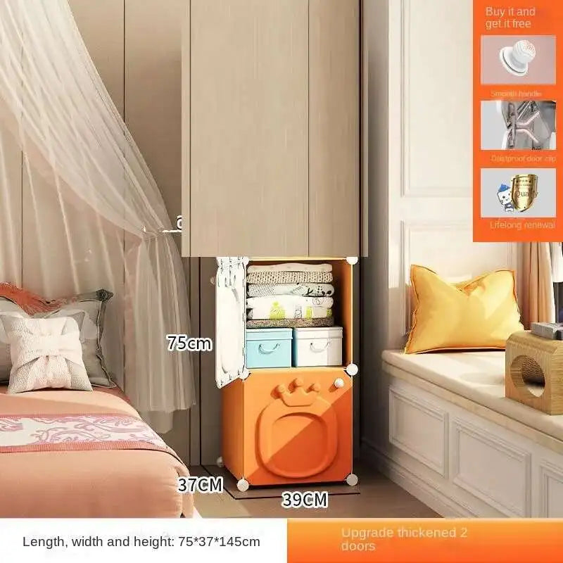 Armoire pliante – Placard bébé en plastique et rangement cubique