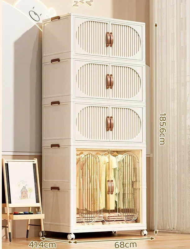 Foldable Kids Storage – Clothes & Toy Sorting Cabinet