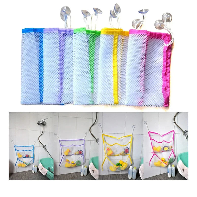 Sac de rangement pour jeux de bain bébé – Filet pour poupées et jouets