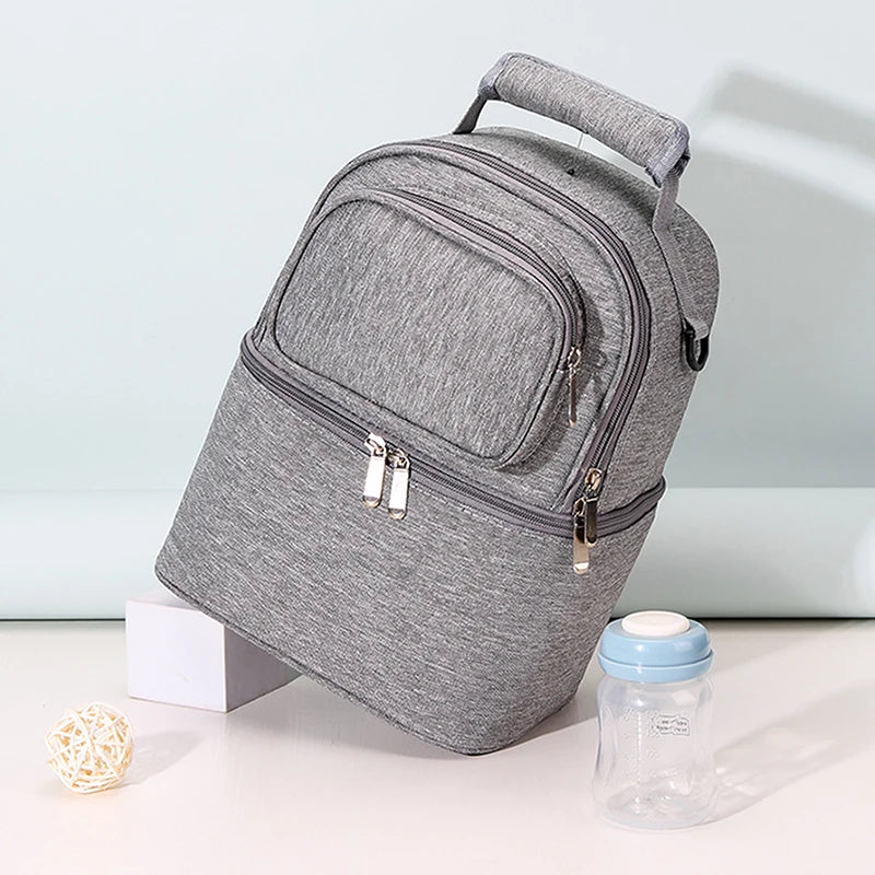 Double Layer Insulation Mommy Milk Storage Breast Pump Bag